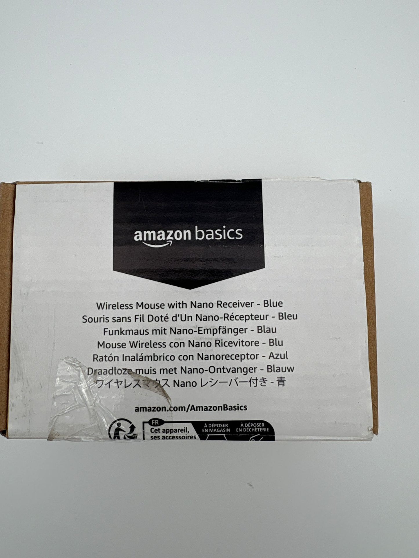 Amazon Basics Wireless Maus, Blau