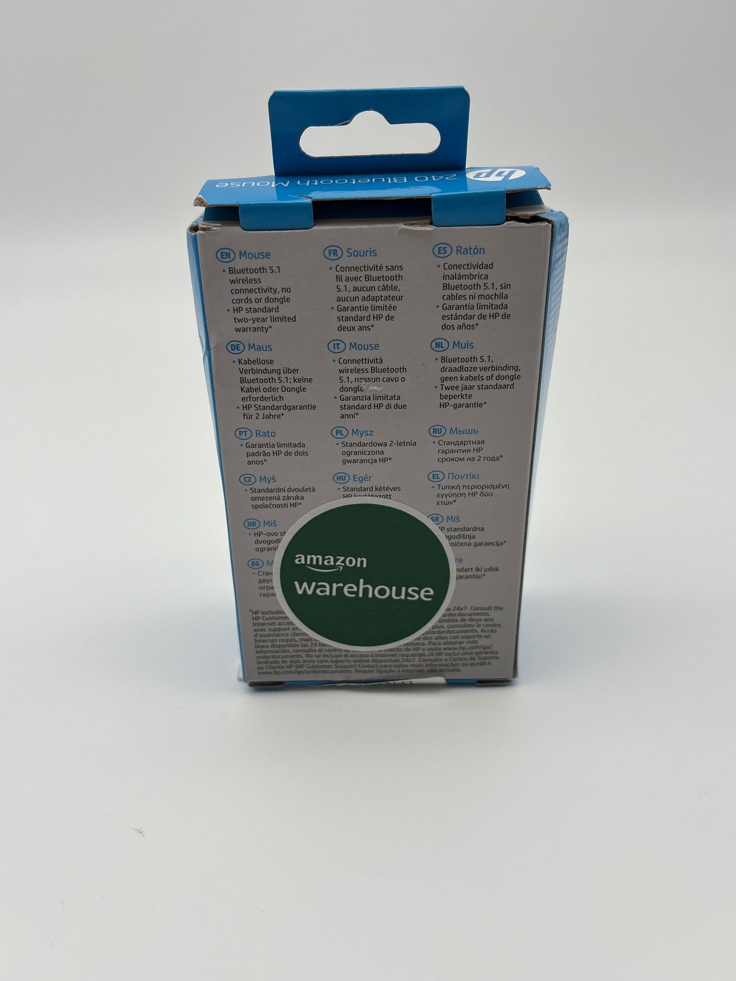 HP 240 Maus Bluetooth® Optisch Schwarz 3 Tasten 1600 dpi