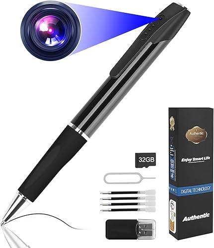 FINSUI Mini Kamera 32GB 1080P Überwachung Kamera Tragbar