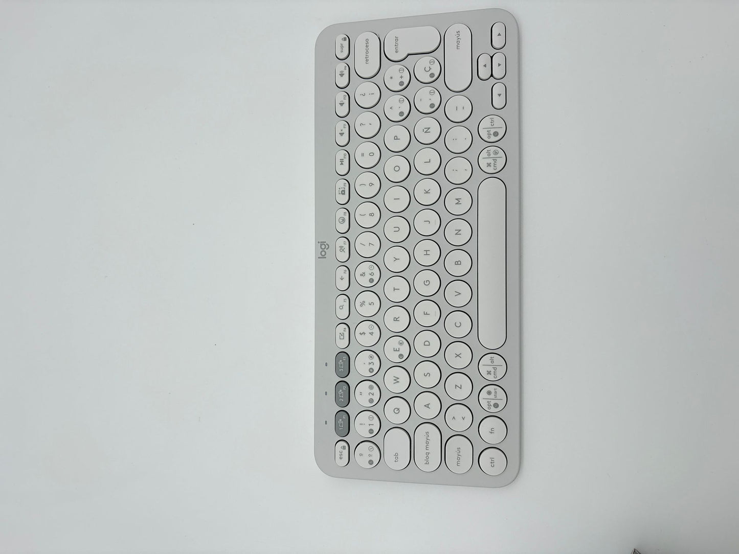 Logitech Pebble Keys 2 K380s Bluetooth Tastatur – Grafit, Spanisch